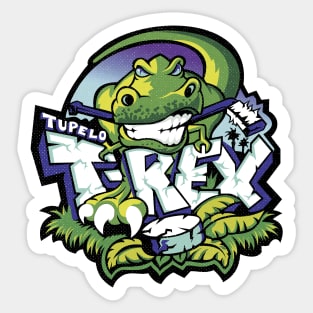 Vintage Tupelo T-Rex Hockey 1198 Sticker